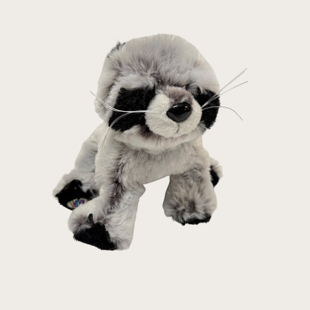 Ganz Webkinz Gray and Black Plush Raccoon Stuffed Animal Toy NO CODE